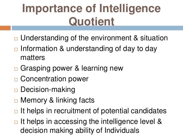 intelligence quotient essay Emotional intelligence research papers look at a sample of an order placed for graduate level services with the organization and structure of paper in a specific format. intelligence quotient essay Emotional intelligence research papers look at a sample of an order placed for graduate level services with the organization and structure of paper in a specific format.