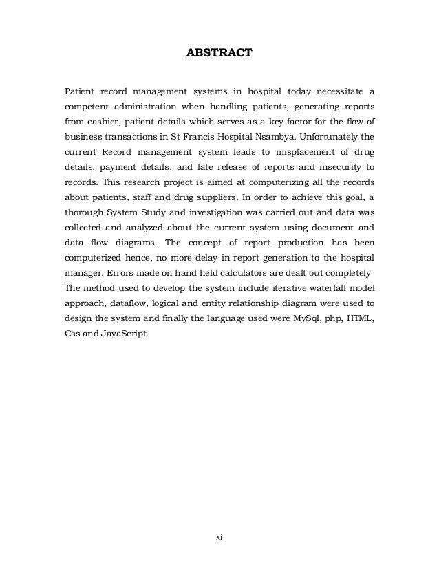 record management system thesis scribd