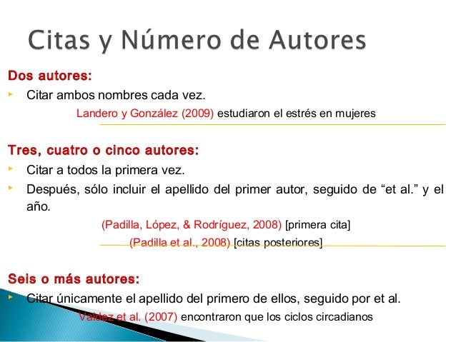 et al in apa