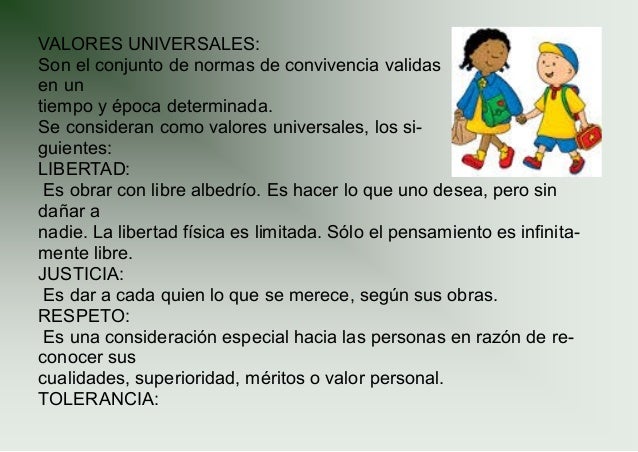3.2.5.1 valores universales