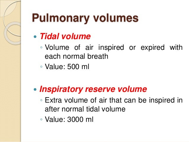 tidal volume formula tidal volume formula