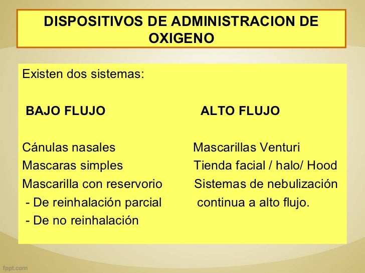Dispositivos en oxigenoterapia - CICAT-SALUD