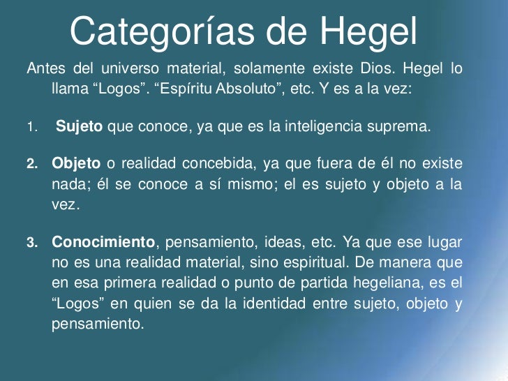 Hegel y el idealismo hegeliano Ideias De Hegel ~ Hegel y el idealismo hegeliano