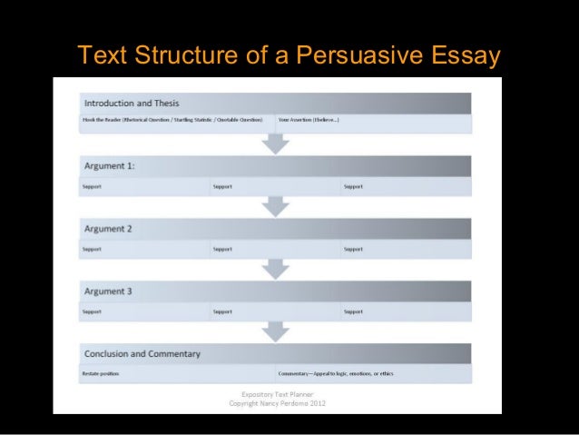 Persuasive essay introduction structure