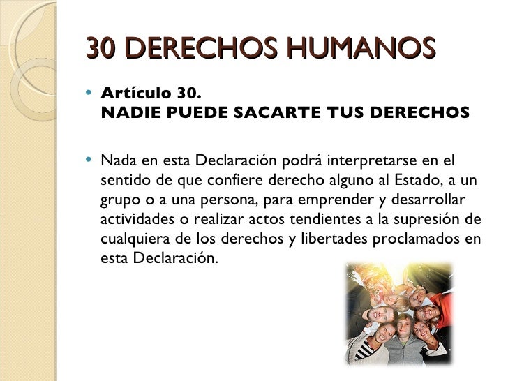 30 Derechos Humanos para todos