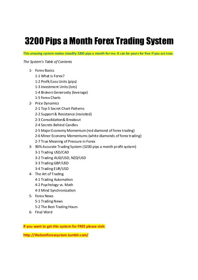 Forex mentor - a working man's position trading system
