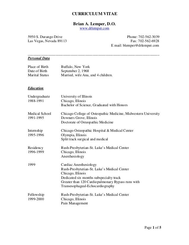lemper cv updated 04 21 15 doctors note las vegas