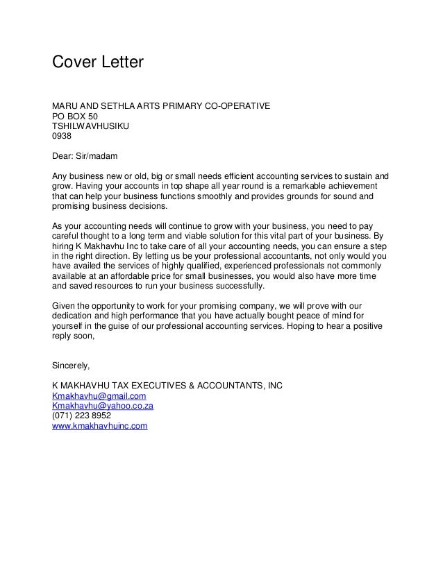 cover letters for executives
