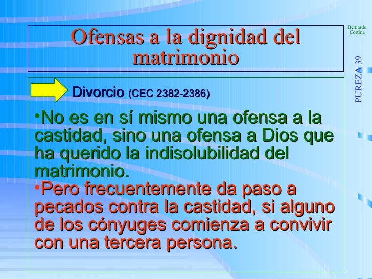Resultado de imagen para Otras ofensas a la dignidad del matrimonio