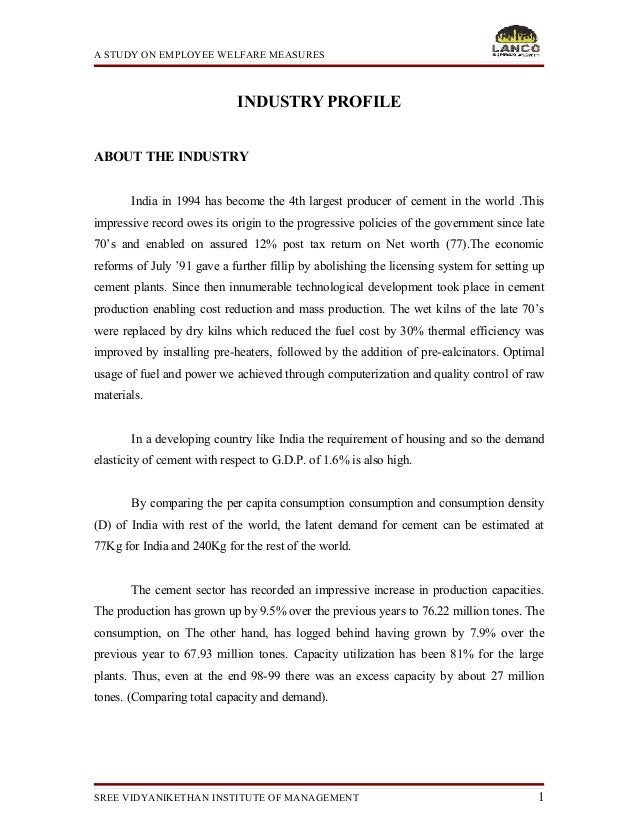 Employee welfare and measures