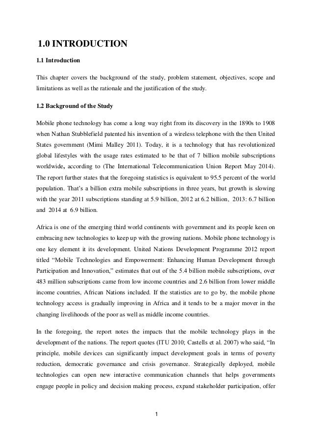 Justification of the study in research proposal picture