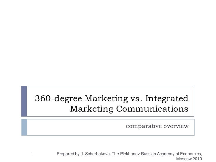 360degree Marketing vs. Integrated Marketing Communications.