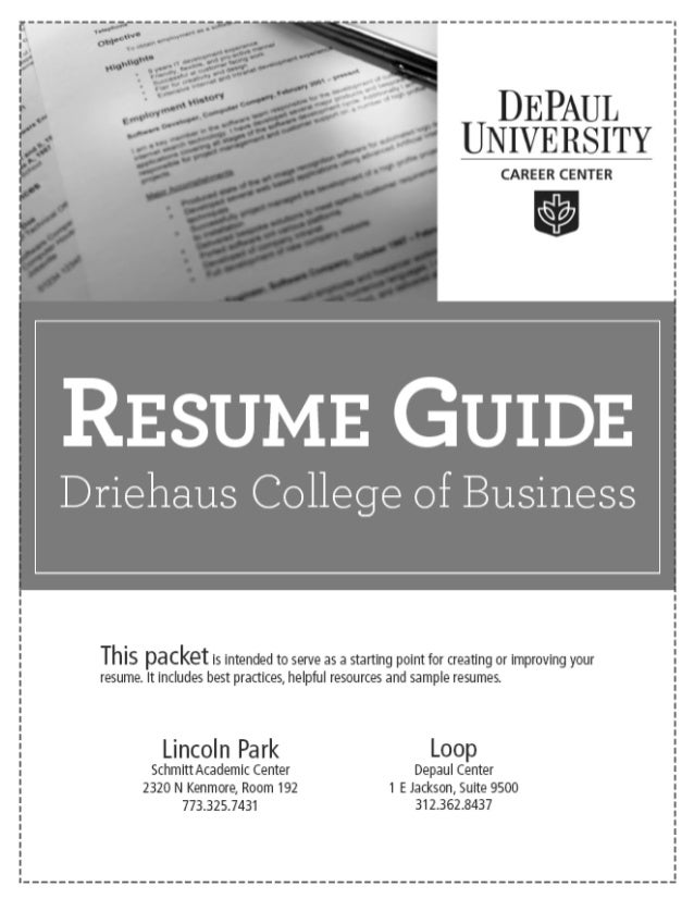 business resume packet 12 10 15 resume packet