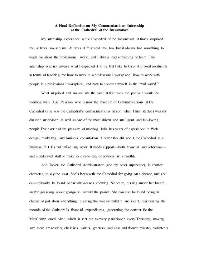 My experience essay