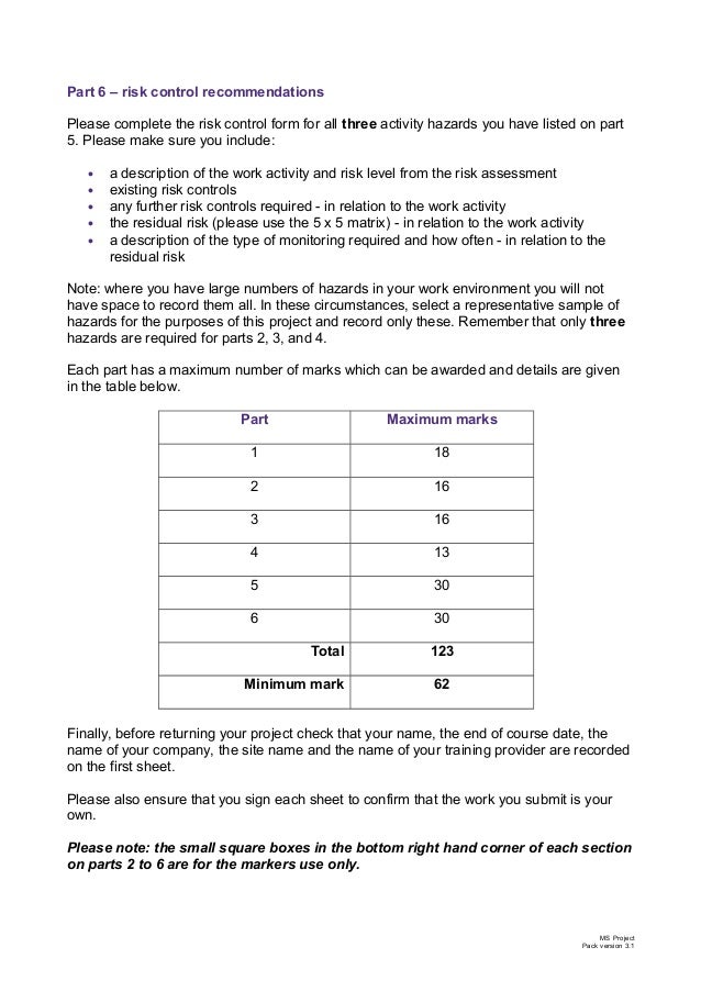 iosh managing safely project Iosh managing safely v31 - project introduction as part of the managing safely course, you have to complete a project and have it assessed. iosh managing safely project Iosh managing safely v31 - project introduction as part of the managing safely course, you have to complete a project and have it assessed.