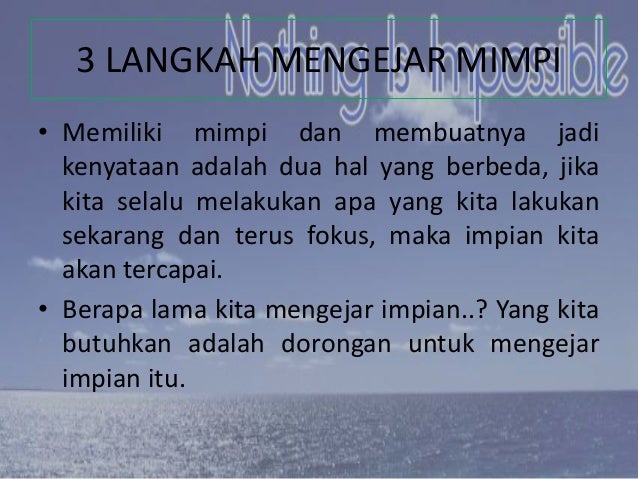 Mengejar Mimpi