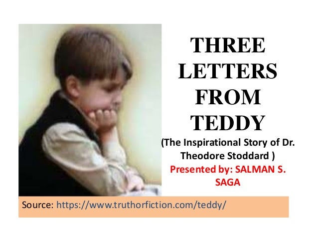 Three letters from teddy essay image