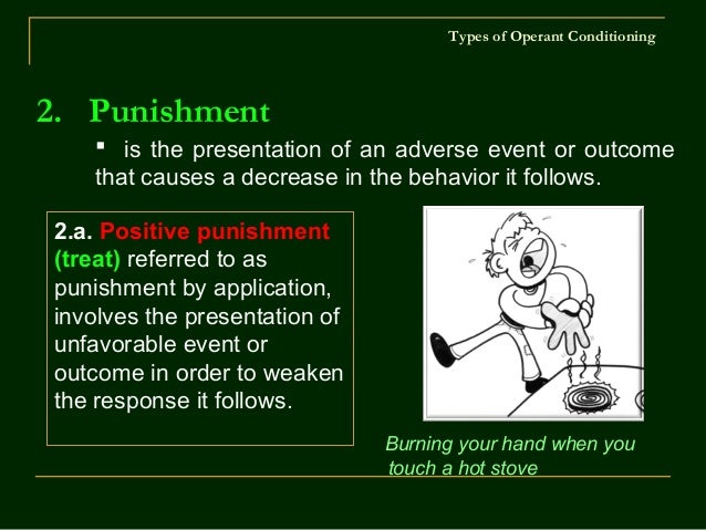 The Application of Operant Conditioning Techniques in