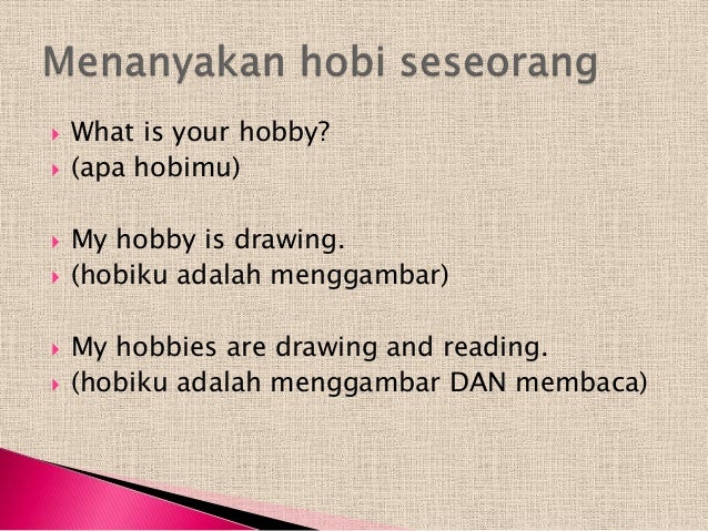 describe your hobby essay