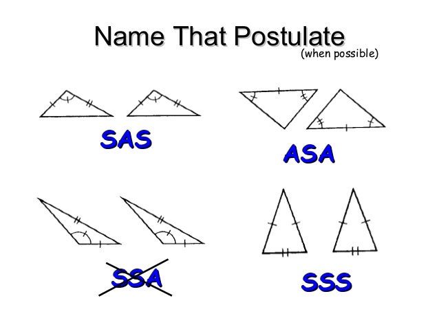 What Is The Difference Between Asa And Aas 4.4 & 4.5 & 5.2 proving triangles congruent