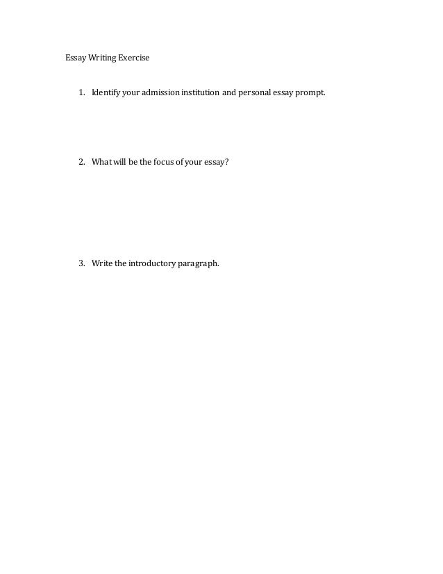 Exercise essay