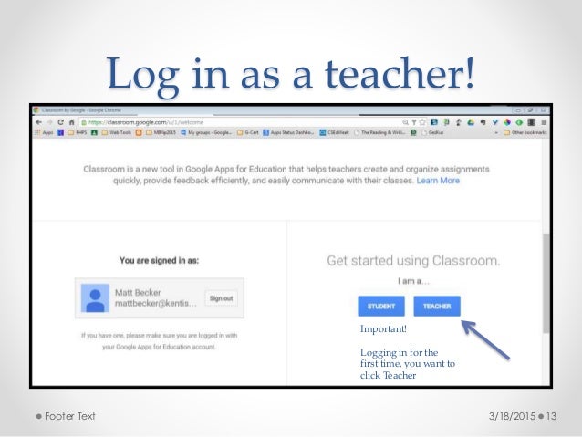 Google Classroom Login For Teachers