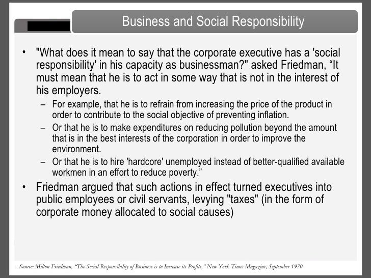 Corporate responsibility essay