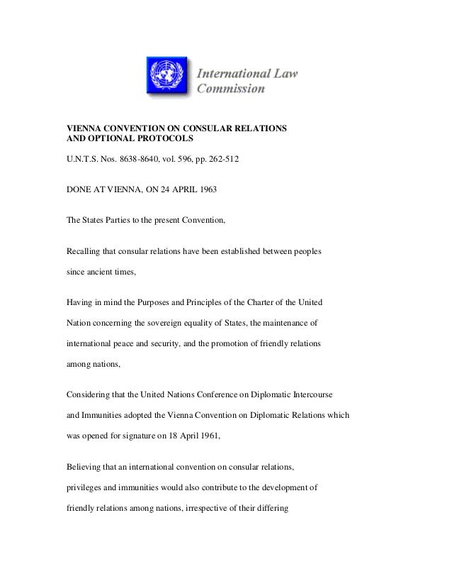 4. vienna convention on consular relations 1963