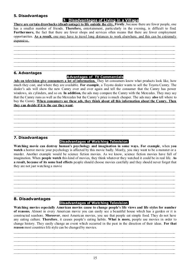 IELTS Sample Essay - living in the small town or a big city