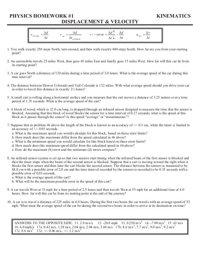 Ap physics love that homework 1 answers image