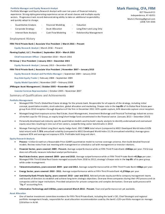 investor relations resumes