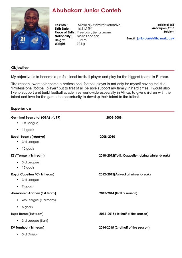 abubakarr junior conteh football cv 1 638