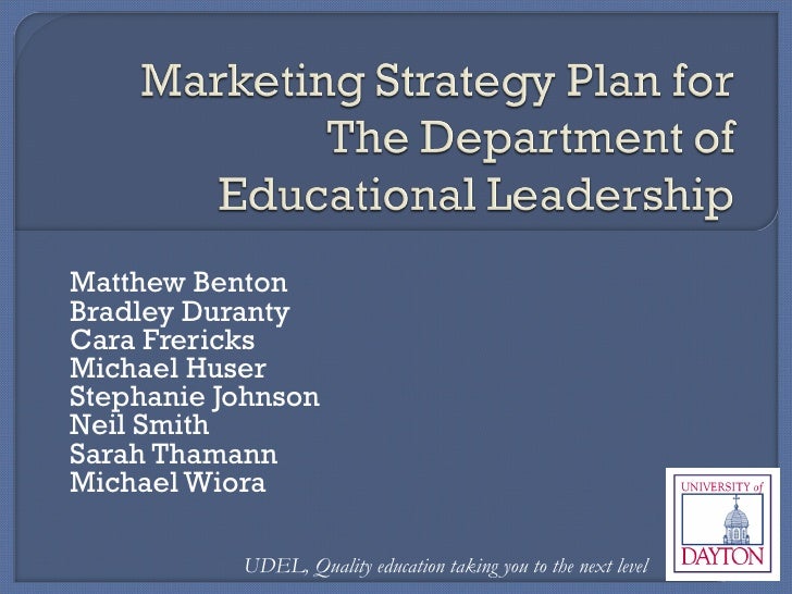 Marketing strategy for university