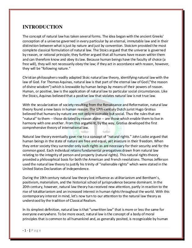 natural law essays natural law essays