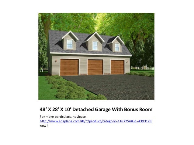 Detached Garage Plans With Bonus Room 44 X 14 Detached Garage