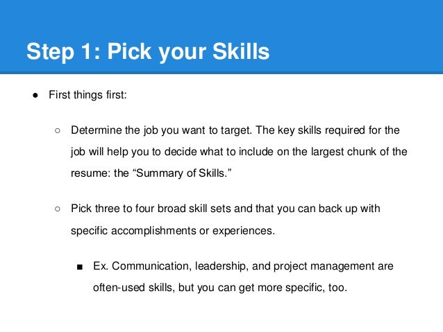 things you can put on a resumes