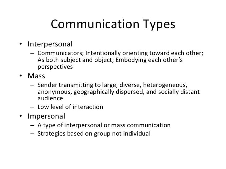 4 communication levels