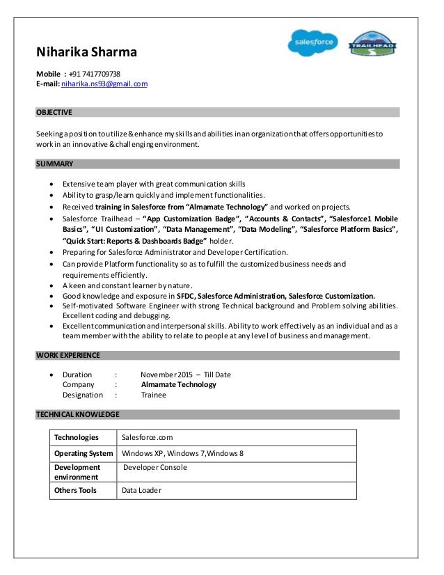 salesforce administrator resume exles havens salesforce advanced administrator and salesforce administrator resume exles havens salesforce advanced administrator and