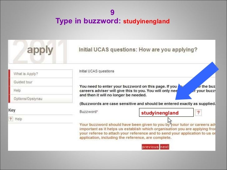 How to fill in UCAS application