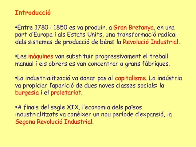 3. La industrialització de les societats europees.