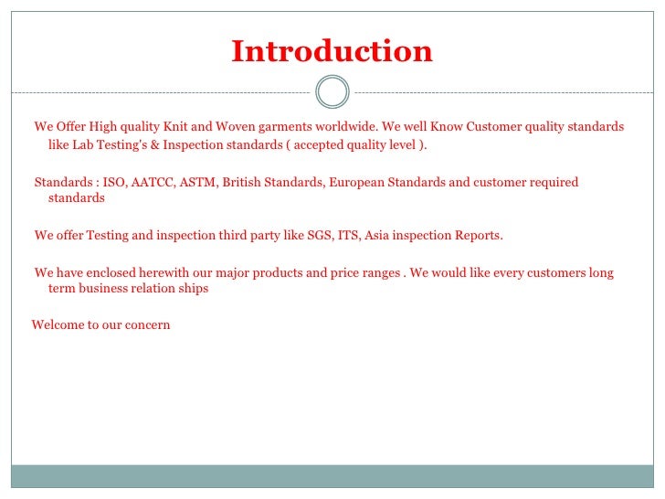 Business Plan Introduction Letter