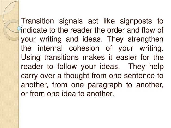 4th group ( transitional signal )