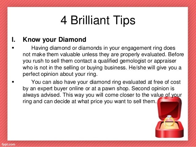 Sell an engagement ring online
