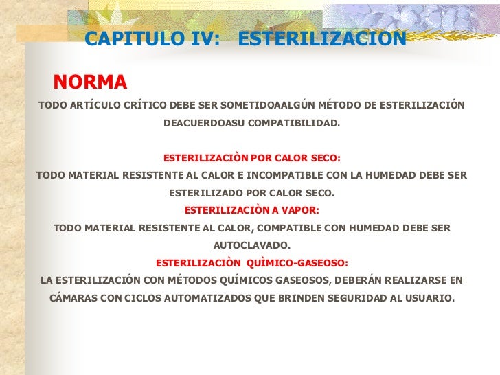 Conceptos modernos esterilización y desinfeccion - CICAT-SALUD