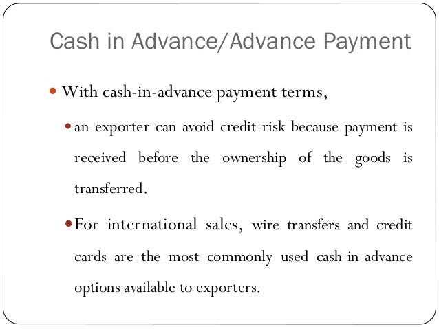 risk in international payment risk in international payment