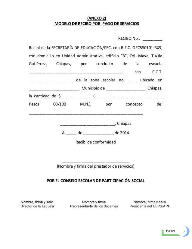recibo de venta