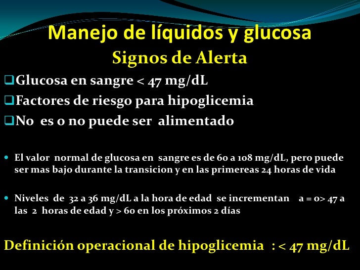Manejo de liquidos y glucosa en el recien nacido - CICAT-SALUD Manejo de liquidos y glucosa en el recien nacido - CICAT-SALUD