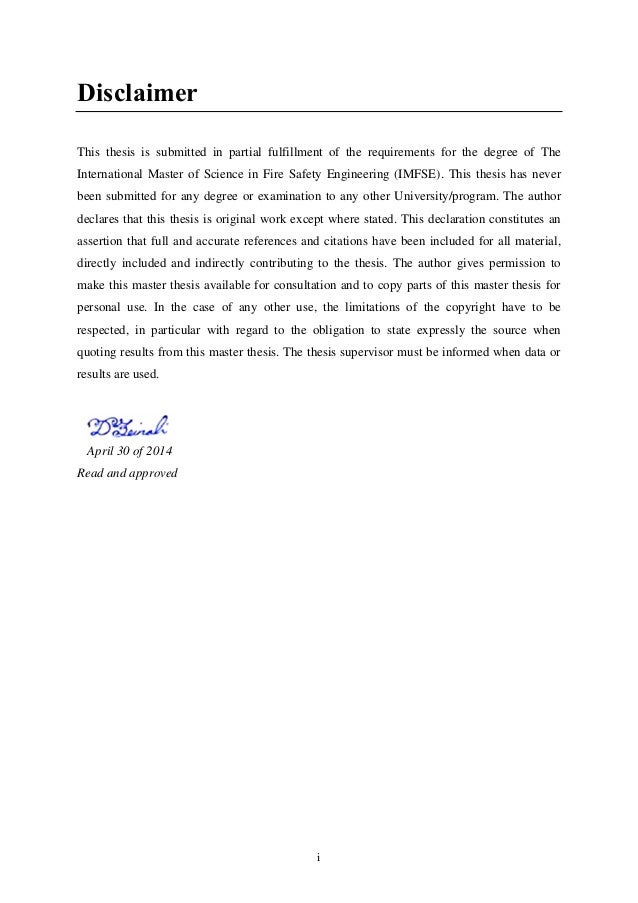 thesis less masters degree