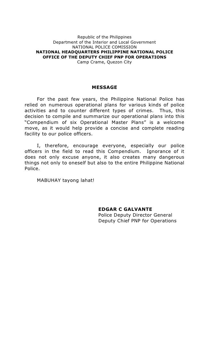 Application letter in the philippines government