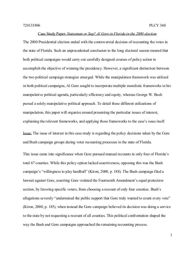 Persuasive essay presidential election